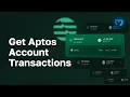 Get Aptos Account Transactions Moralis Web3 API