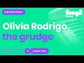 Download Lagu Olivia Rodrigo - the grudge (Lower Key) Piano Karaoke
