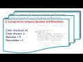 modulo operator in C Class 9 C program to find the quotient and remainder Coding in C Hindi