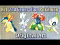 Pokemon Generation 2 Original Art Gold Silver and Crystal