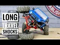 SCX24 Long Travel Shocks - NEW 54MM Powerhobby shocks First Look Comparisons and Runs