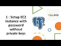 74 - Spin up an EC2 with user password for PostgreSQL deployment