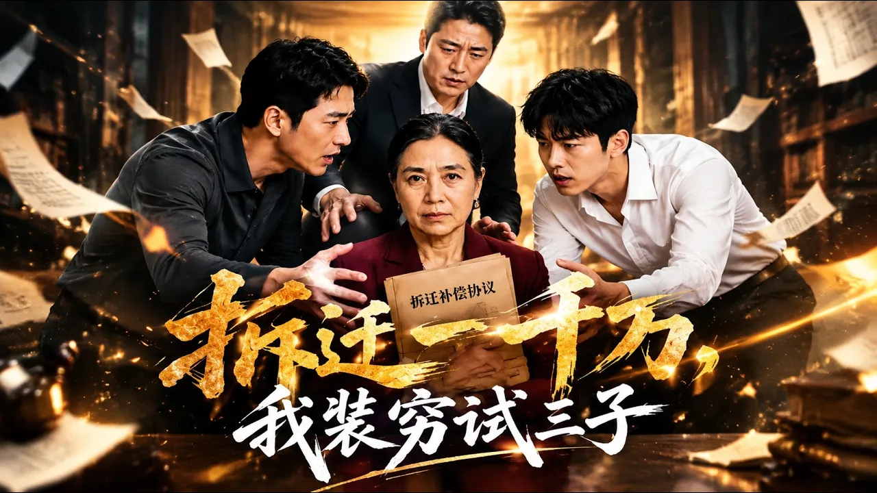 拆迁一千万,我装穷试三子