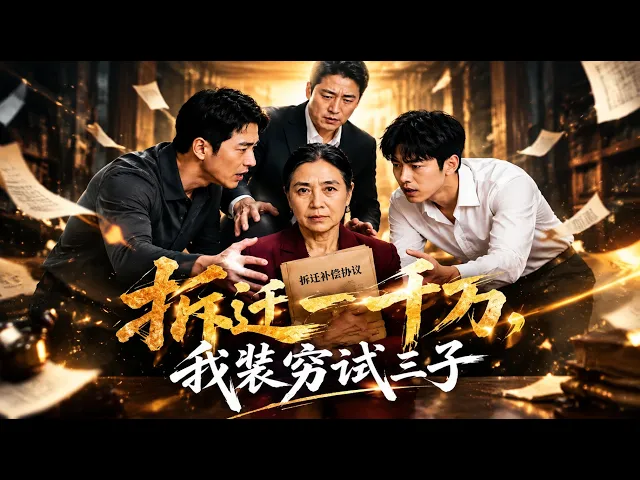 拆迁一千万，我装穷试三子