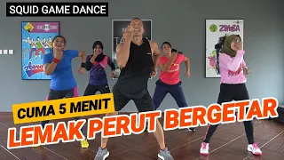5 menit bakar lemak perut dan pinggang squid game dance