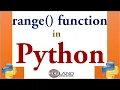 range function in Python Python Tutorial range in python