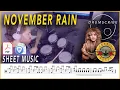 November Rain - Guns N' Roses | DRUM SCORE Sheet Music | #26 DRUMSCRIBE