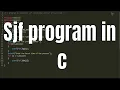 sjf program in c