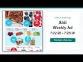 Aldi Weekly Ad 26 - 26 Top 10 Deals