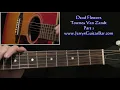 Townes Van Zandt Dead Flowers | Guitar Intro