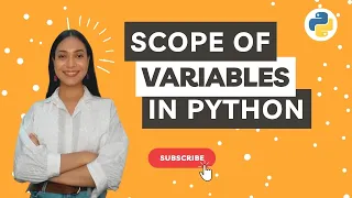 Scope of Variables in Python Python Programming Tutorials Meritshot Tutorials