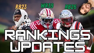 My Fantasy Ranking Changes