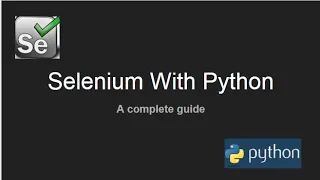 Selenium with python tutorial selenium-python framework how to learn selenium with python