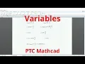 Mathcad Prime - Variables