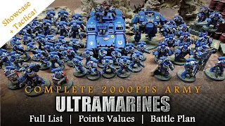SPACE MARINES Ultramarines 10th Edition 2000pts List Warhammer 40K Complete Army Showcase Tactics