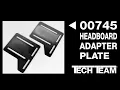 Tech Team s King Queen Double Headboard Adaptor Set for Master Bed Frames