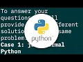 Simplest example possible in Python