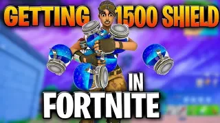 Getting Over 1500 SHIELD In Fortnite Battle Royale
