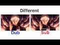 Satoru Gojo: you’re weak | different language | Sub VS Dub | jujutsu kaisen