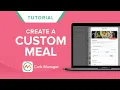 How to Create and Log Custom Meals in Carb Manager