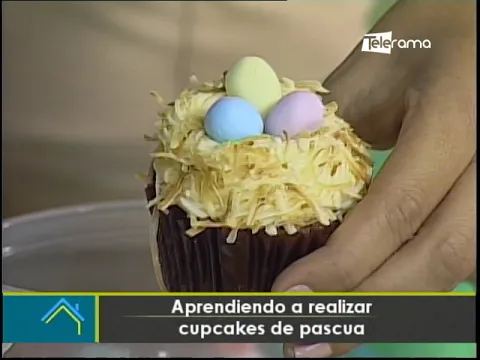 Aprendiendo a realizar cupcakes de pascua