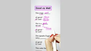 Good vs. Well