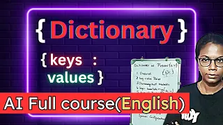 Day 12 Part 1 - Python Dictionaries Explained AI Course in English Python for Beginners