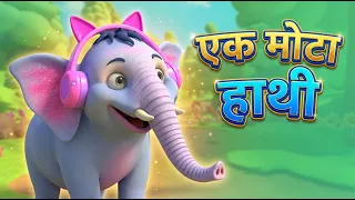 🐘 Ek Mota Hathi | एक मोटा हाथी | Hindi Rhymes for Children 🐘