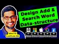Add And Search Word LeetCode 211 Medium Trie