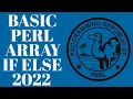 Perl Array Elements Conditionals Tutorial 2022