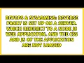 Reverse Proxy is set up on a server Which redirect to a node js web applicaton And the css and