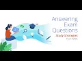 Study Strategies from APEA Episode 5 Answering Exam Questions
