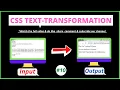 text-transformation - 3 e text formatting properties