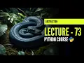 Abstraction Abstract Class Abstraction in Python Lecture - 73 Python Course In Hindi