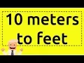 10 meters to feet