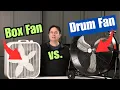 Box Fan vs Drum Fan Bilt Hard 24 for Shop Ventilation and Cooling