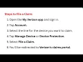 How to File a Claim in the Verizon App - Asurion Insurance Repair or Replacement