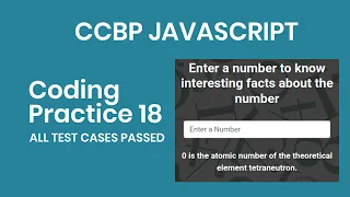 Know Fact about the Number JavaScript Practice exercise Coding Practice 18 codingkey