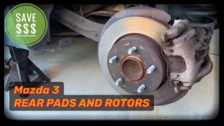 Mazda 3 2010 How To Replace Rear Brake Pads and Rotors