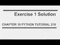 File Exercise 1 solution