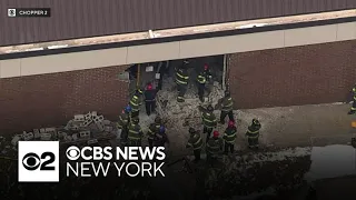Driver crashes into school in Elizabeth N J