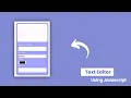 HOW TO MAKE TEXT EDITOR USING HTML CSS AND JAVASCRIPT becodewala
