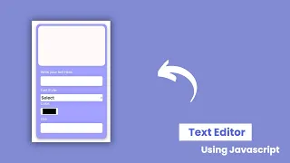 HOW TO MAKE TEXT EDITOR USING HTML CSS AND JAVASCRIPT becodewala