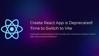 STOP using CRA create-react-app and do THIS instead