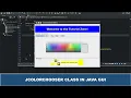 Java GUI Tutorial - Adding A Color Chooser In Java GUI Using Swing JColorChooser Class