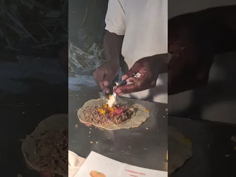 Zanzibar Pizza🍕 different way of making pizza #food #africa #streetfood#zanzibarisland #foodparadise