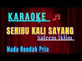 Lagu SERIBU KALI SAYANG || SALEEM IKLIM || KARAOKE || NADA RENDAH PRIA [A minor = Do]