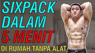 Download SIXPACK DALAM 5 MENIT | LATIHAN PERUT DI RUMAH (TANPA ALAT) MP3