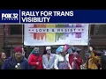 Manifestacion por la visibilidad trans en Chicago