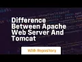 difference between apache web server and tomcat